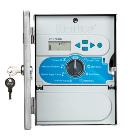 XC HYBRID Hunter Steuegerät Batteriebetrieb, XCH-600 6 Stationen, XC-Hybrid 12, XCH-600-SS Edelstahlgehäuse,  Indoor & Outdoor / (Modell) Hunter XCH